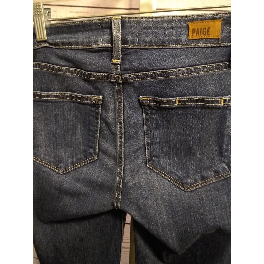 Paige Distressed Verdugo Ankle Jeans - Picture 7 of 14